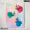 Official Disney Sleeping Beauty Three Good Fairies Blanket Fleece Customized Blanket