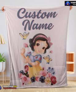 Official Disney Snow White Princess Blanket Fleece Customized Blanket