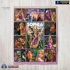 Official Disney Tangled Collage Blanket Fleece Customized Blanket