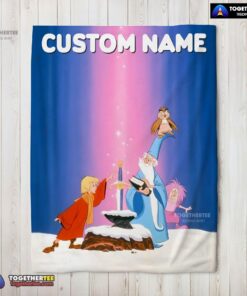 Official Disney The Sword In The Stone Magic And Wonder Blanket Fleece Customized Blanket