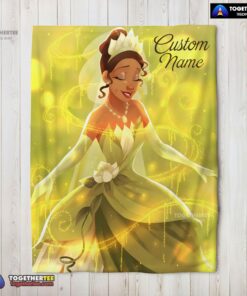 Official Disney Tiana Princess The Princess And The Frog Blanket Fleece Customized Blanket