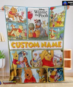 Official Disney Winnie The Pooh With Friends Blanket Fleece Customized Blanket