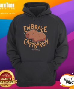 Alt Text: Official Embrace Capybarism Do Nothing Hoodie featuring a cozy design and capybara graphics for relaxed style.