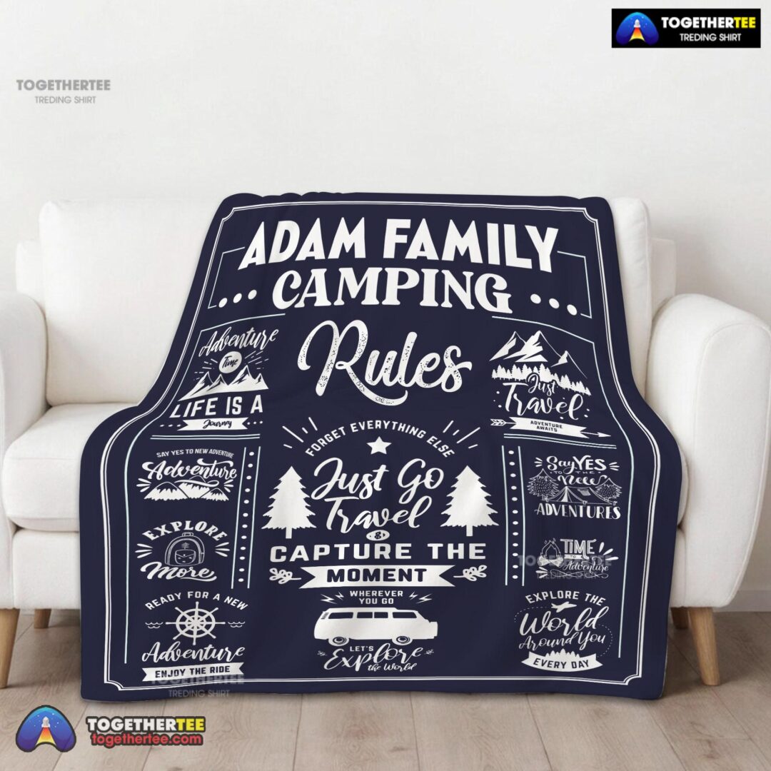 Official Family Camping Rulers Capture The Moment Blanket Fleece Customized Blanket-mk-01