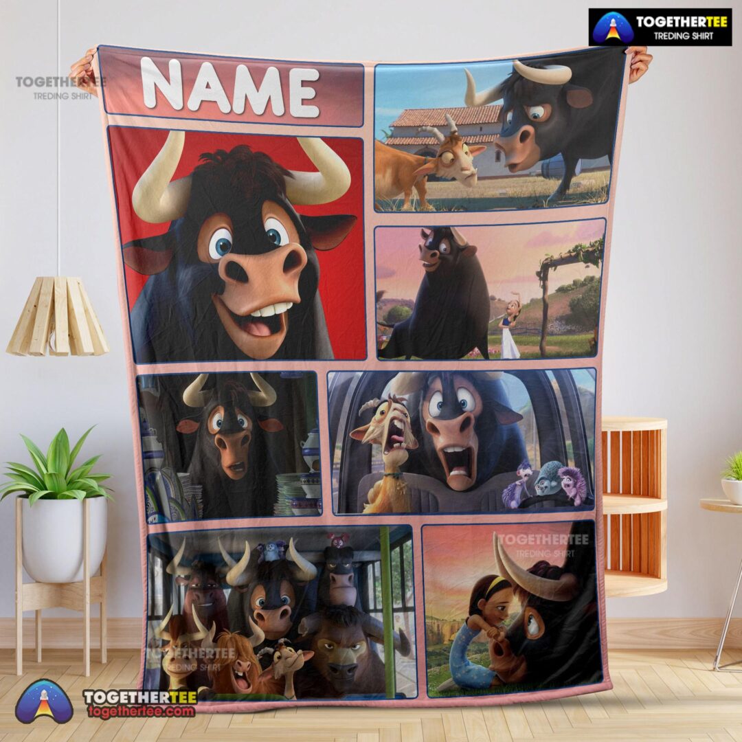 Official Ferdinand And Friends The Gentle Bull's Journey Blanket Fleece Customized Blanket-mk-01