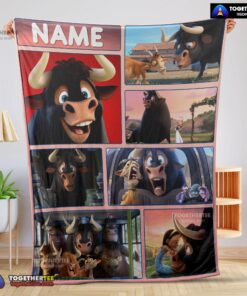 Official Ferdinand And Friends The Gentle Bull’s Journey Blanket Fleece Customized Blanket
