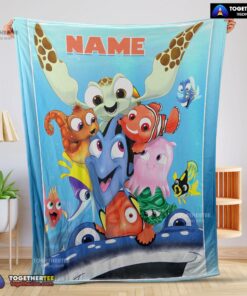 Official Finding Nemo With Friends Blanket Fleece Customized Blanket