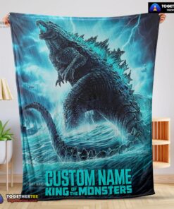 Official Godzilla King Of The Monsters Blanket Fleece Customized Blanket