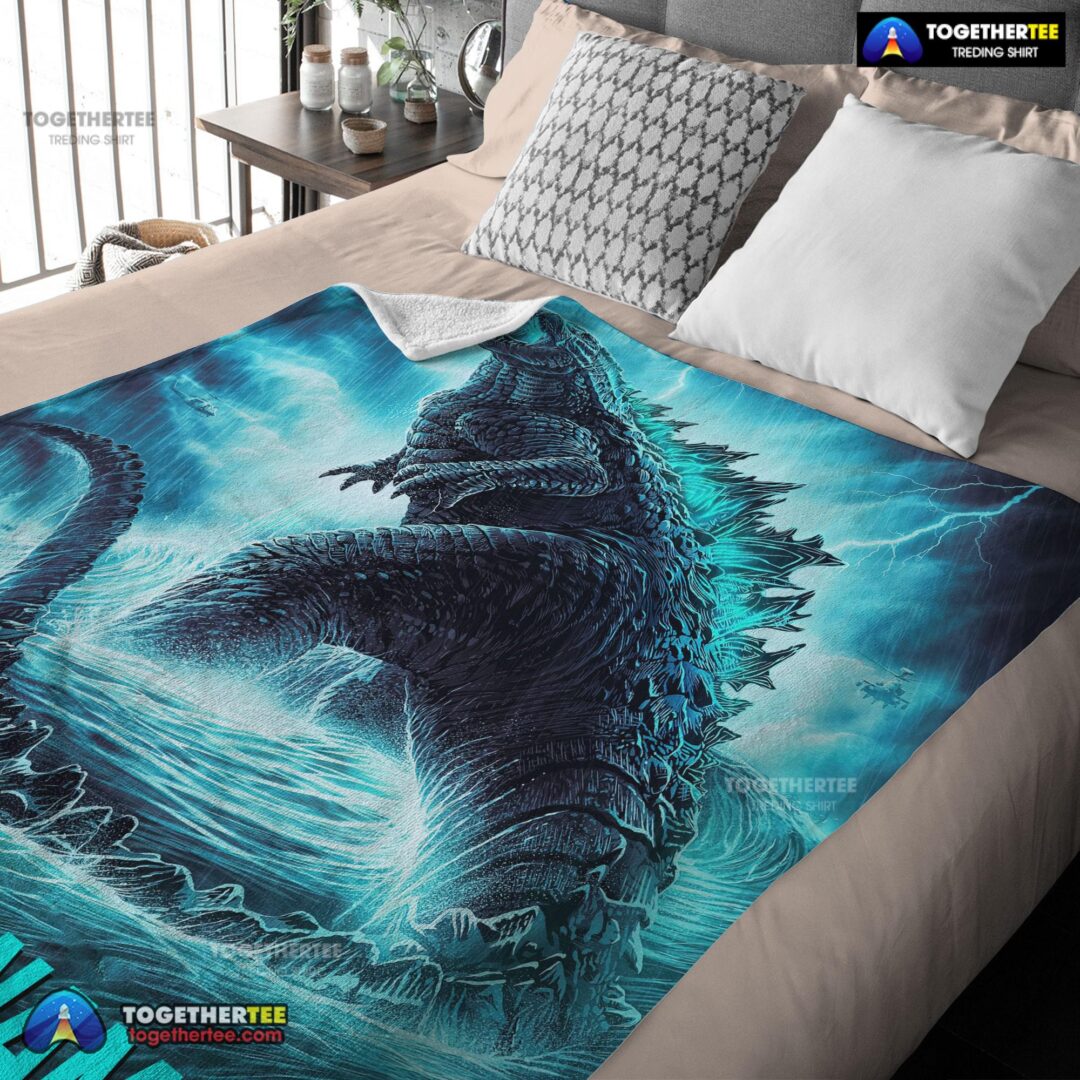 Official Godzilla King Of The Monsters Blanket Fleece Customized Blanket