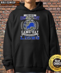 Detroit Lions football hoodie for fans living in Connecticut, perfect for game day excitement and team spirit.