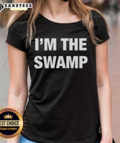 Official I'm The Swamp Ladies Tee featuring a vibrant swamp-themed design on a stylish t-shirt for casual wear.