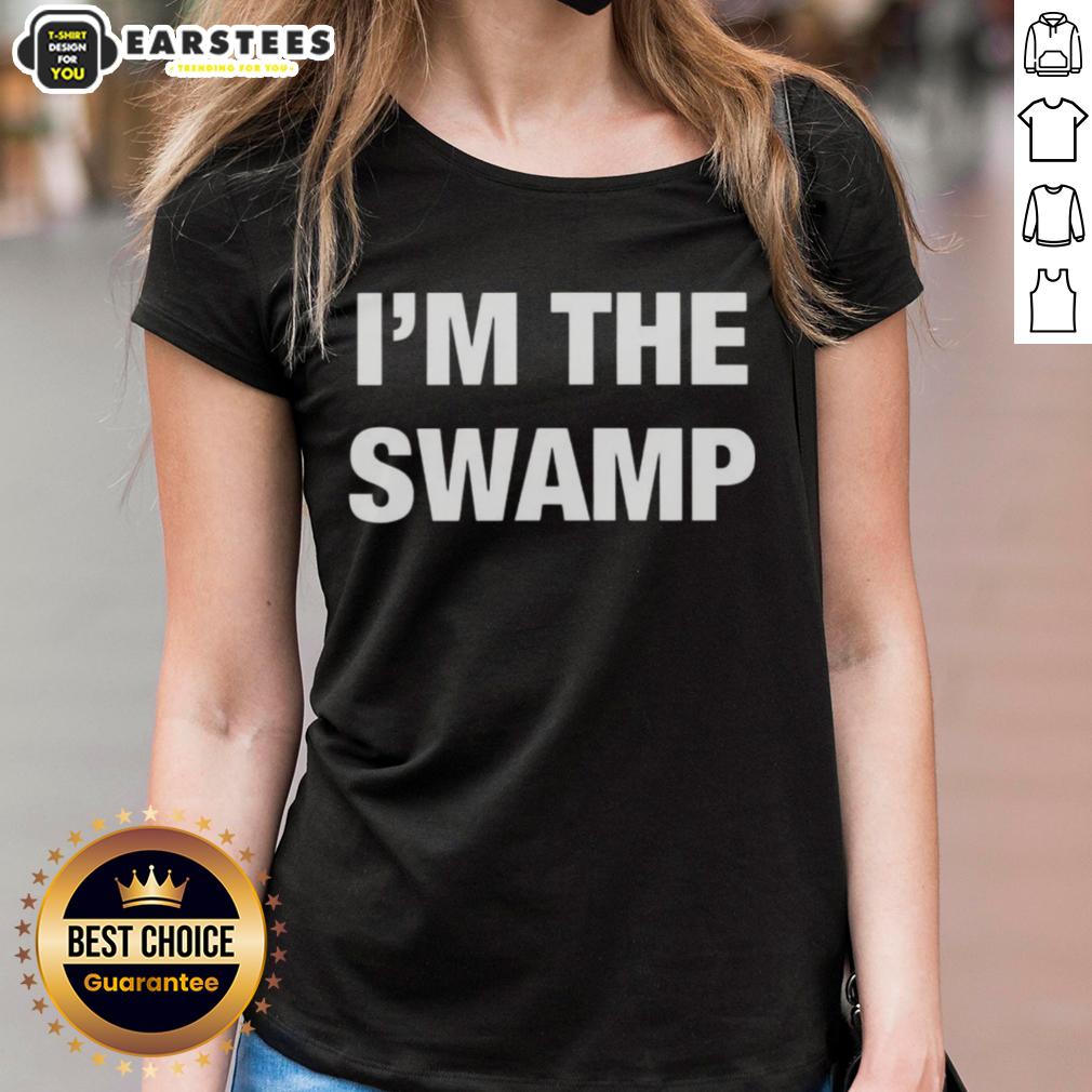 official-im-the-swamp-ladies-tee Official I'm The Swamp Ladies Tee featuring a vibrant swamp-themed design on a stylish t-shirt for casual wear.