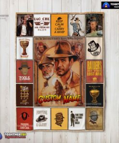 Official Indiana Jones Raiders Of The Lost Ark Adventure Blanket Fleece Customized Blanket