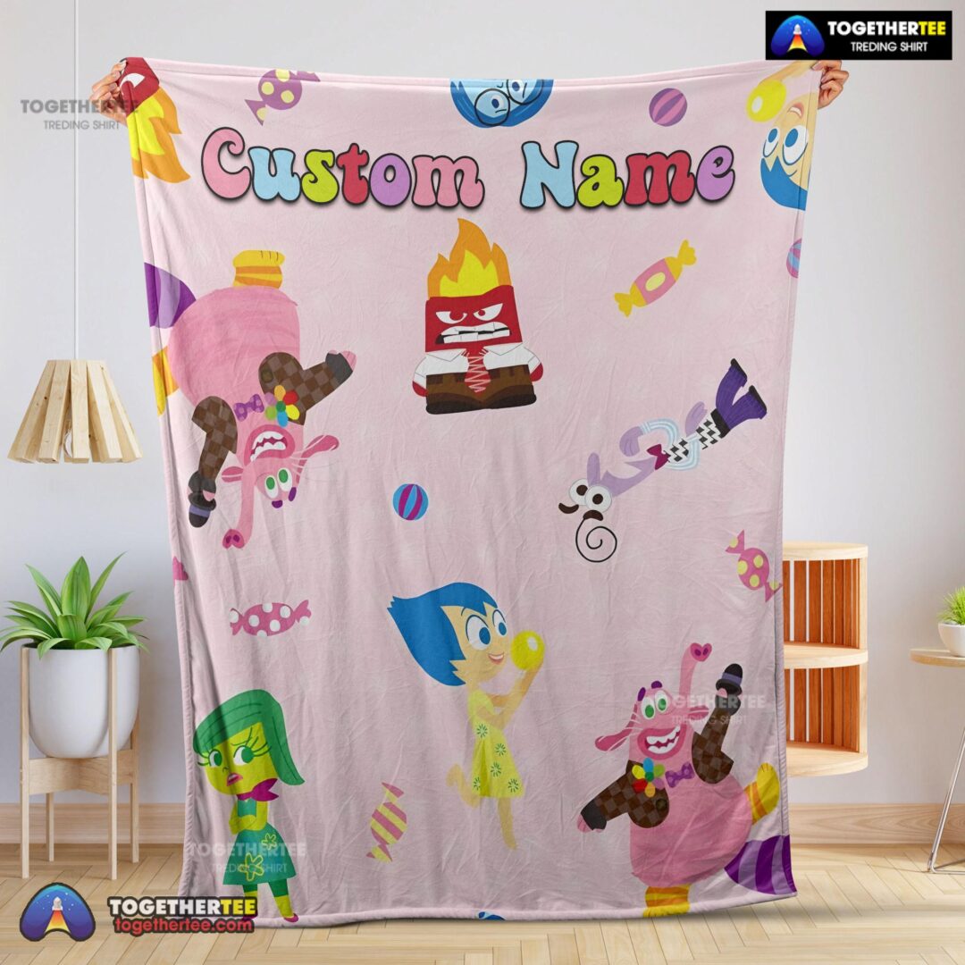 Official Inside Oute Cute Blanket Fleece Customized Blanket