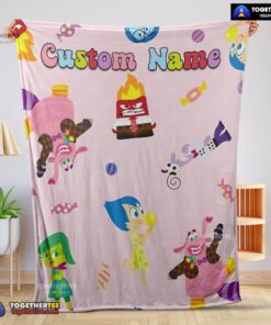 Official Inside Oute Cute Blanket Fleece Customized Blanket
