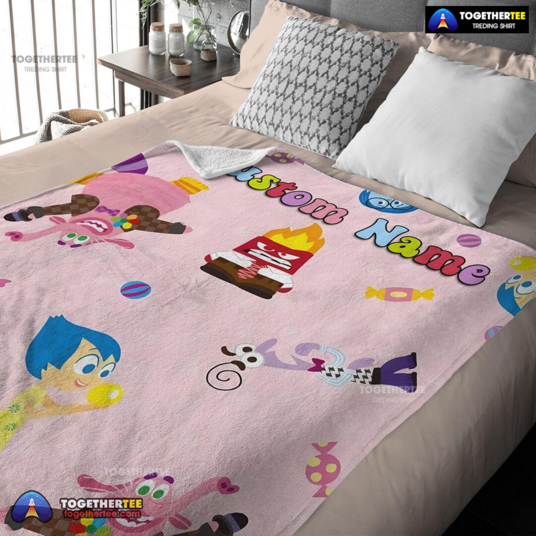 Official Inside Oute Cute Blanket Fleece Customized Blanket