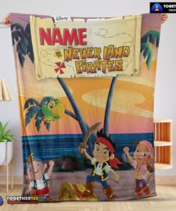Official Jake And The Never Land Pirates Blanket Fleece Customized Blanket