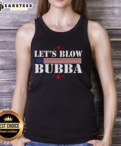 Official Let's Blow Bubba Trump tank top featuring a bold design, perfect for casual wear and political statements.