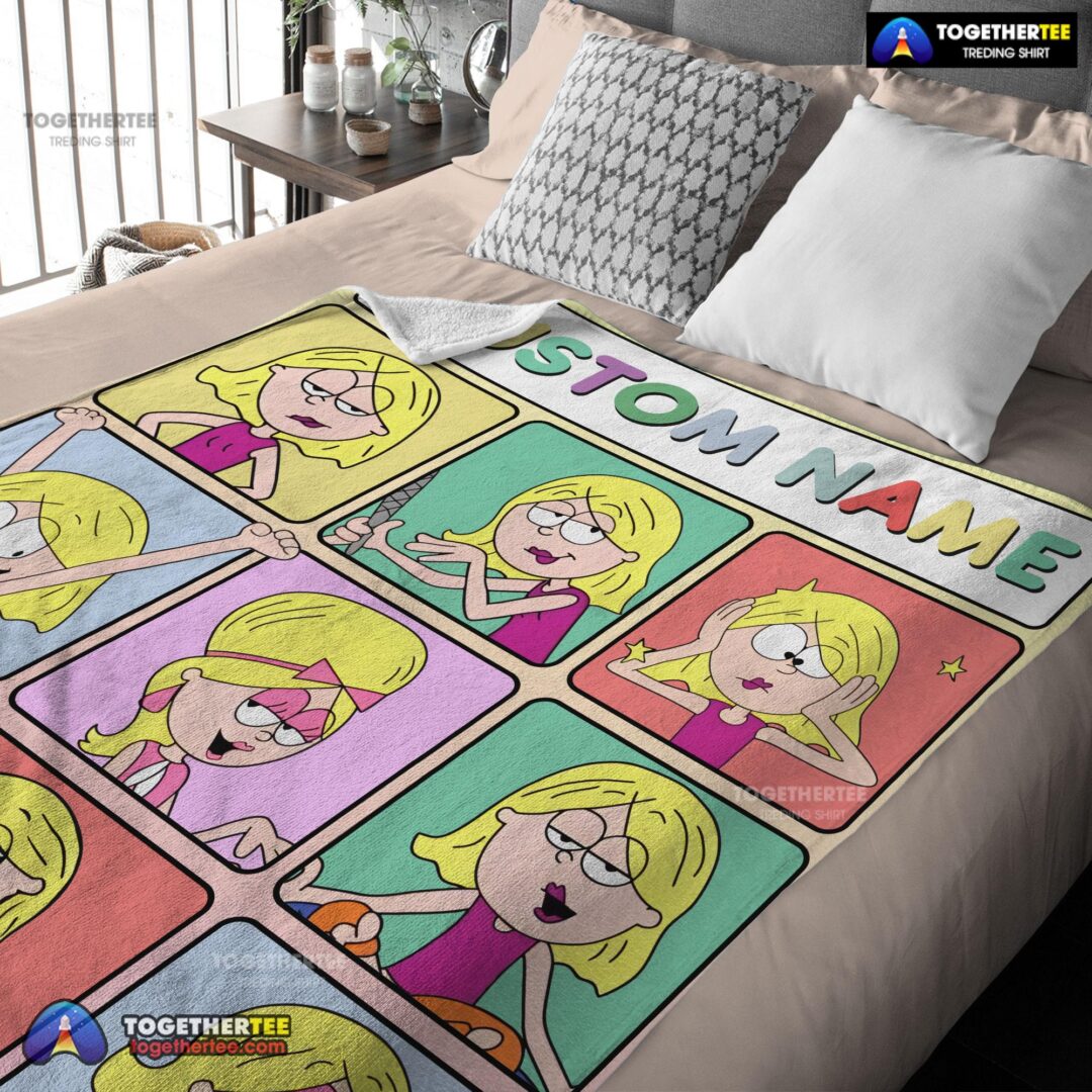 Official Lizzie McGuire Cartoon Character Blanket Fleece Customized Blanket