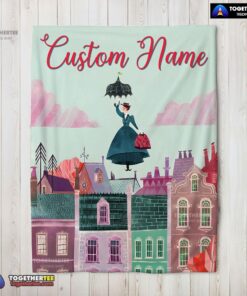 Official Mary Poppins Film Classic Movie Blanket Fleece Customized Blanket