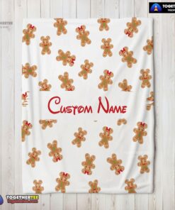 Official Mickey Mouse Gingerbread Delight Blanket Fleece Customized Blanket