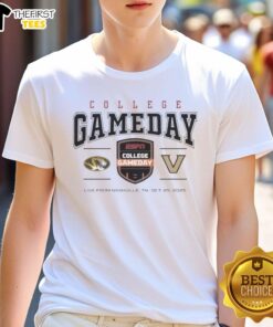 Official Missouri Tigers vs Vanderbilt Commodores 2025 College Gameday T-Shirt, Nashville, TN, Oct 25, 2025.