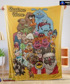 Official Muppet Show Characters Blanket Fleece Customized Blanket