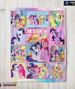 Official My Little Pony Characters Friendship Is Magic Collage Blanket Fleece Customized Blanket