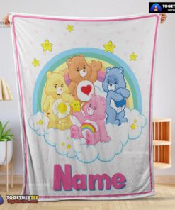 Official Nelvana The Care Bears Family Fleece Blanket Customize Blanket