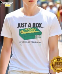Official Oregon Ducks Box Of Rain T-Shirt featuring a unique box design, perfect for fans of the Oregon Ducks.