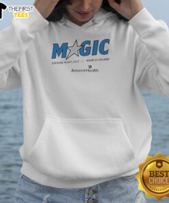 Official Orlando Magic Opening Night 2025 Hoodie featuring team colors and logo, perfect for fans celebrating the season.
