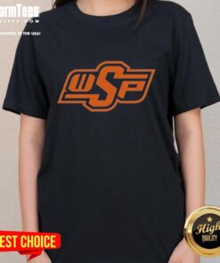Alt Text: Official OSP logo style OSU parody ladies tee featuring vibrant colors and playful design for fans.