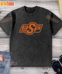 Alt Text: Official OSP Logo Style OSU Parody Washed T-Shirt featuring a unique design and comfortable fit for fans.