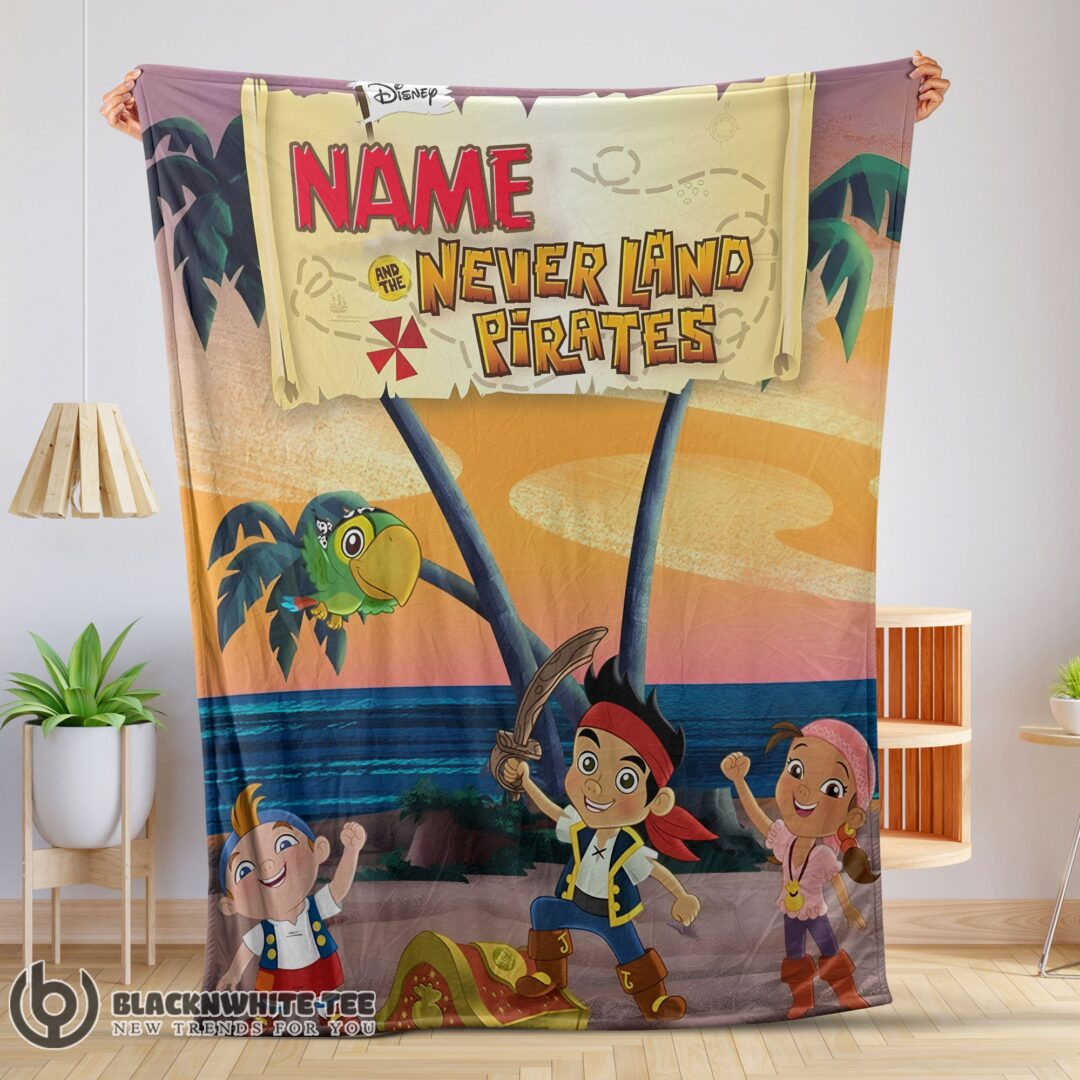 Official Perfect Jake And The Never Land Pirates Blanket Fleece Customized Blanket-mk-01 (1)