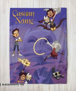 Official Perfect Luz Noceda With King And Eda Clawthorne The Owl House Blanket Fleece Customized Blanket