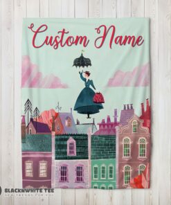 Official Perfect Mary Poppins Film Classic Movie Blanket Fleece Customized Blanket