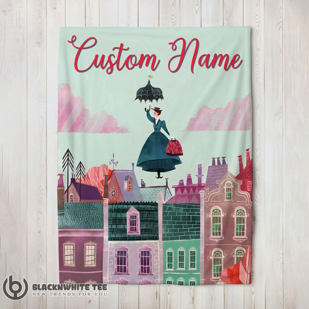 Official Perfect Mary Poppins Film Classic Movie Blanket Fleece Customized Blanket-mk-01 (2)