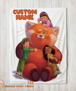 Official Perfect Pixar Turning Red With Friends Blanket Fleece Customized Blanket