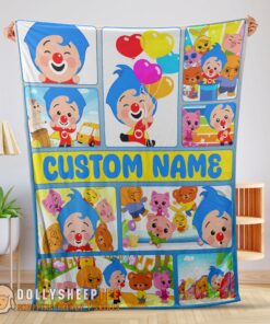 Official Perfect Plim Plim & Friends Collage Blanket Fleece Customized Blanket