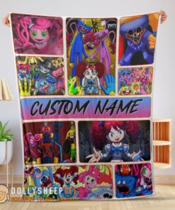 Official Perfect Poppy Playtime Miss Poppy With Friends Horror Blanket Fleece Customized Blanket