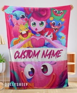 Official Perfect Poppy Playtime Mommy Long Legs And Friends Blanket Fleece Customized Blanket