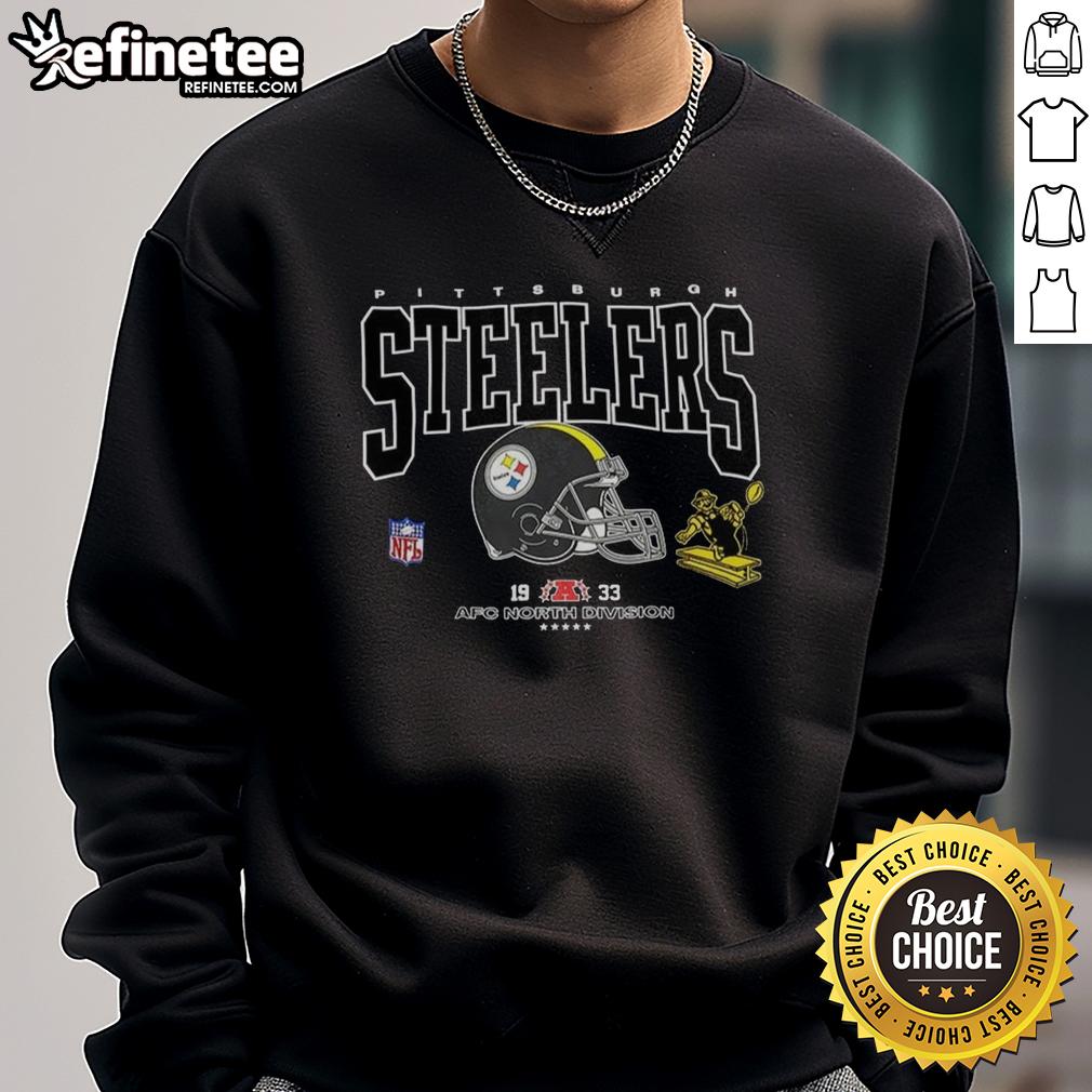 official-pittsburgh-steelers-football-afc-north-division-est-1933-logo-sweatshirt Alt Text: Official Pittsburgh Steelers Football AFC North Division Est. 1933 logo sweatshirt featuring team colors and design.