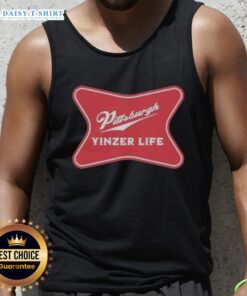 Official Pittsburgh Yinzer Life tank top showcasing 'The Champagne of Cities' slogan, perfect for fans and locals.
