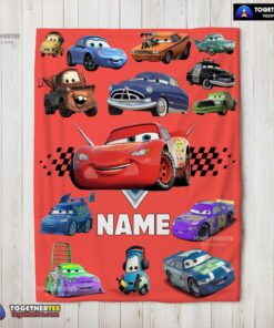 Official Pixar Cartoon Cars Character Blanket Fleece Customized Blanket