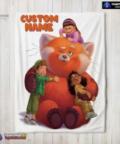Official Pixar Turning Red With Friends Blanket Fleece Customized Blanket
