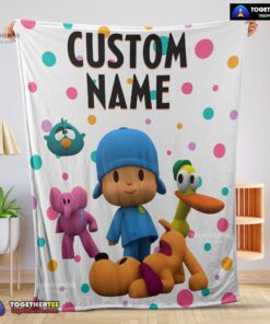Official Pocoyo And Friends Blanket Fleece Customized Blanket