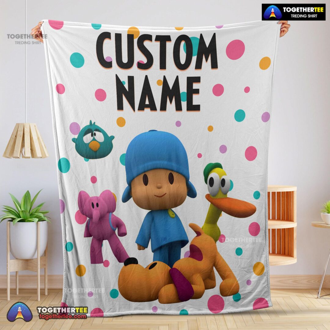 Official Pocoyo And Friends Blanket Fleece Customized Blanket