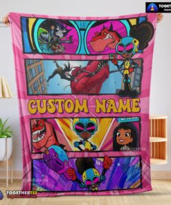 Official Prehistoric Adventure Girl Warrior Blanket Customize Blanket