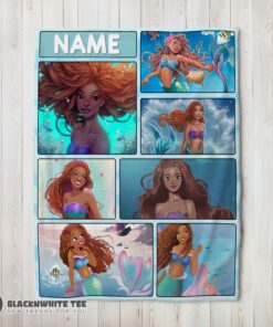Official Premium The Little Mermaid Ariel Blanket Fleece Customized Blanket