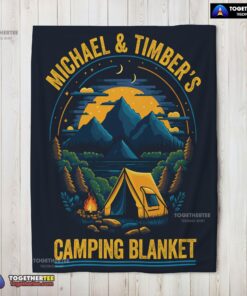 Official Pretty Vintage Camping Blanket Fleece Customized Blanket